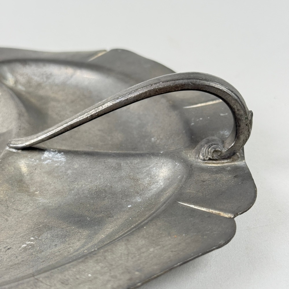 Pilgrim Solid Pewter Divided Tray Serving Dish 10in Vintage marked Boston 1931 - Picture 2 of 7